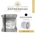 80 Capsule NERO Caffè Barbaro Compatibile Illy Iperespresso