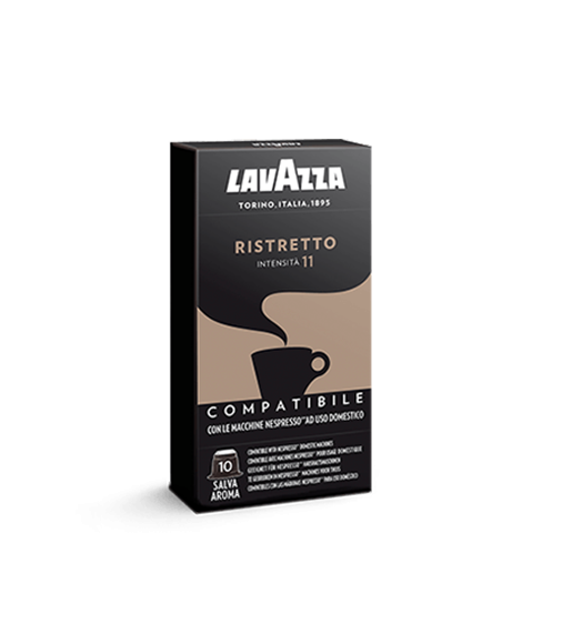 Box 10 Capsule Lavazza RISTRETTO Compatibile Nespresso